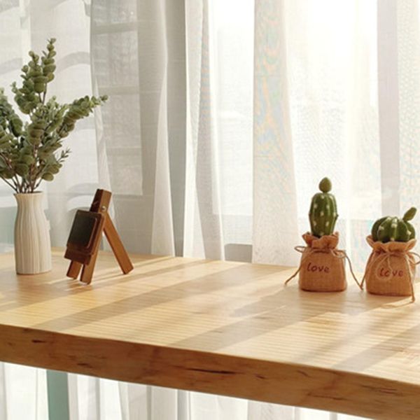 1/3 Pieces Modern Rectangular Bar Table Set Wooden Counter Table with High Stools