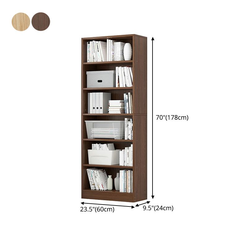 Modern Vertical Standard Bookcase Manufactured Wood Bookshelf for Home