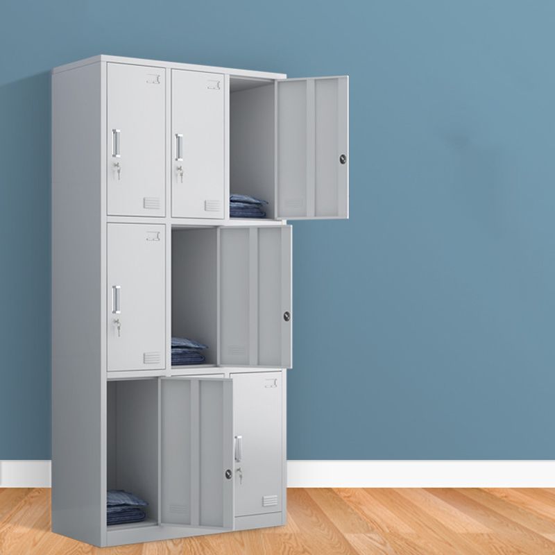 Contemporary Style Wardrobe Metal Wardrobe Closet with Doors