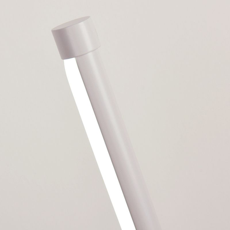 Metallic Rod Shaped Table Lamp Nordic Style Integrated LED Nightstand Light