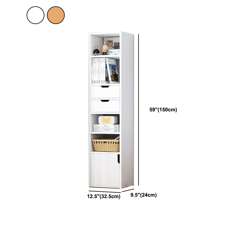 Contemporary Manufactured Wood Bookshelf Standard Home Bookcase