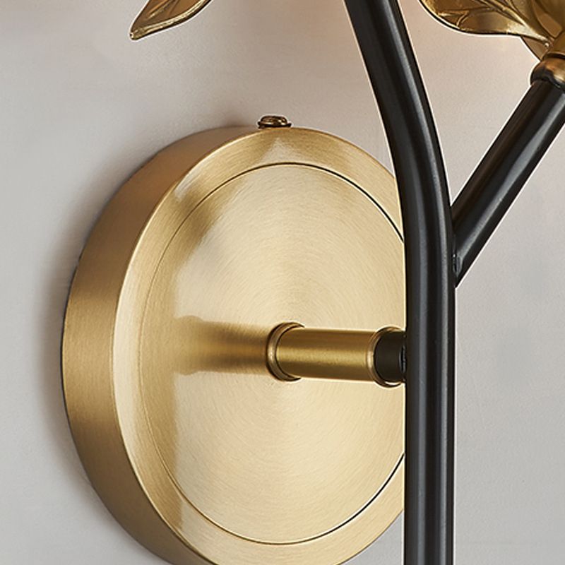 1 Light Wall Mount Light Fixture Modern Wall Mounted Lighting in Gold