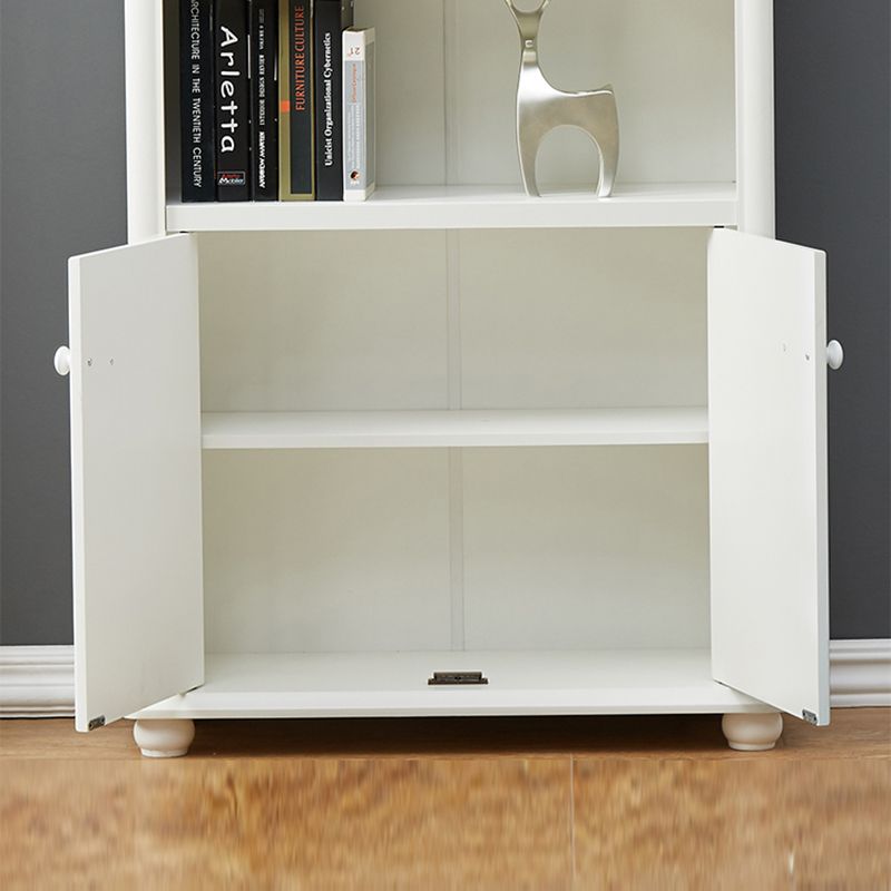 Closed Back Standard Bookshelf Engineered Wood Modern Bookcase