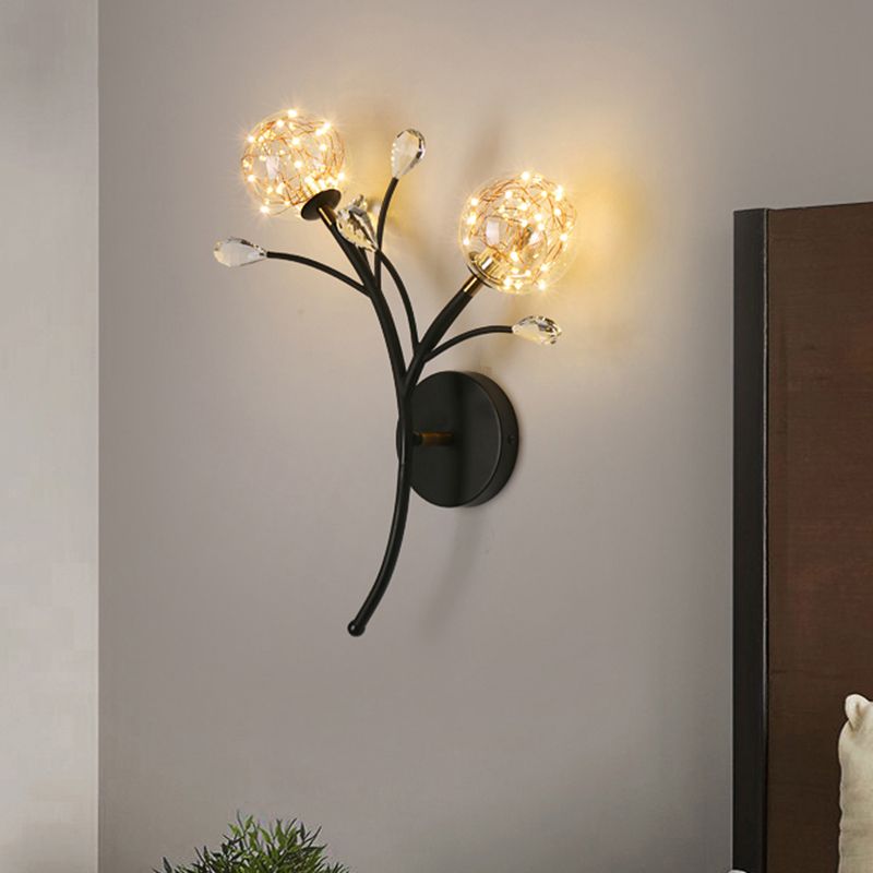 Kugelform Glaswand Licht moderner Stil 2 Leichter Wandhalterung Licht