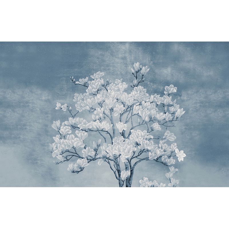 Decorative Blossoms and Tree Mural for Dining Room Decor Contemporary Wall Art, Custom-Made