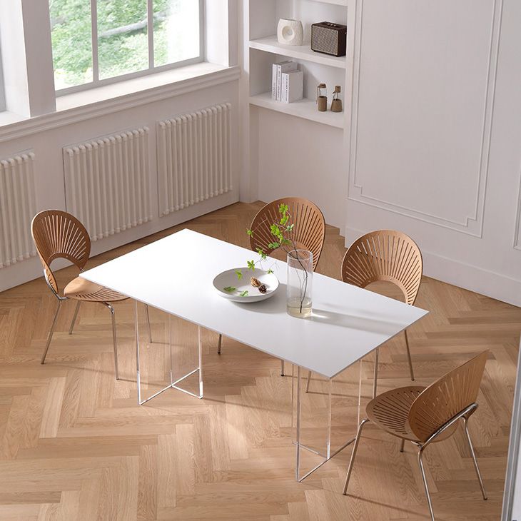 Medieval Modern Stone Dining Table Double Pedestal Table for Kitchen