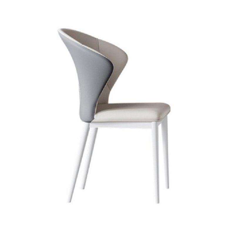 Rectangle Dining Set 1/4/5/7 Pcs Modern Stone Top Table with Wingback Chairs