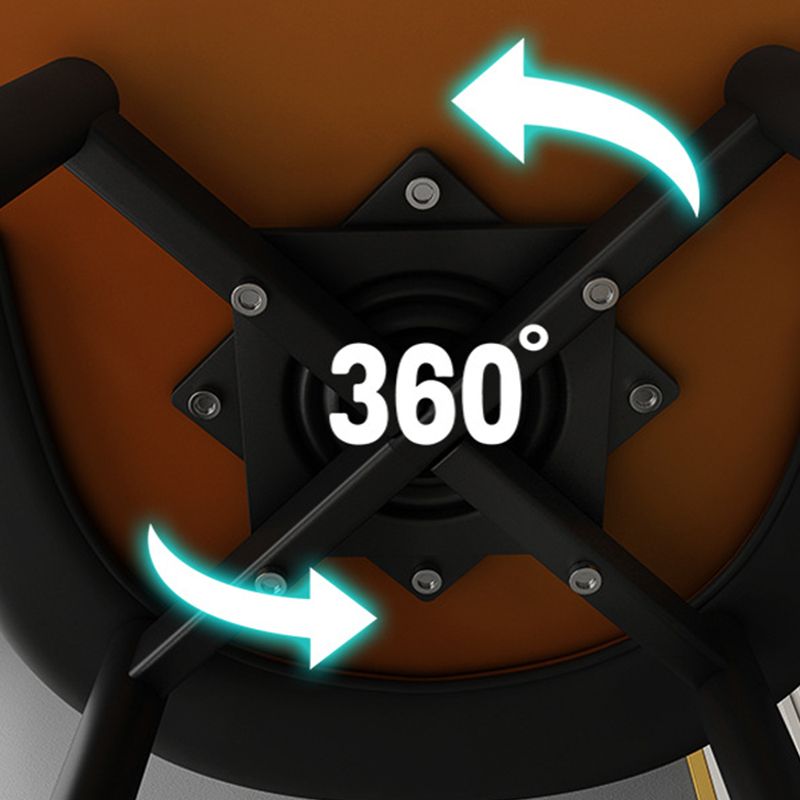 Modern Style Rotatable Barstool Pu Leather Counter Bar Stool with Metal Legs