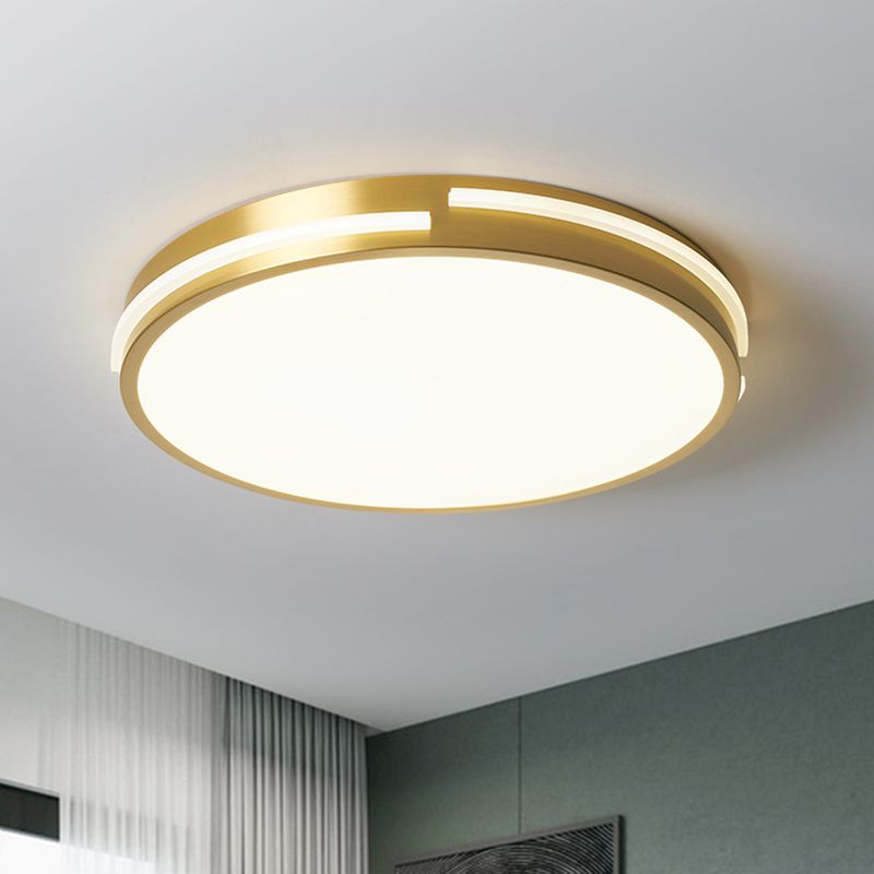 Round Flush Mount Ceiling Light Fixture Contemporary Acrylic Ceiling Mount Light Fixture for Living Room