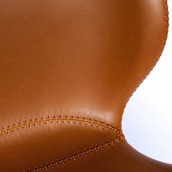 Contemporary Style Faux Leather Metal Base Home Dining Side Chair
