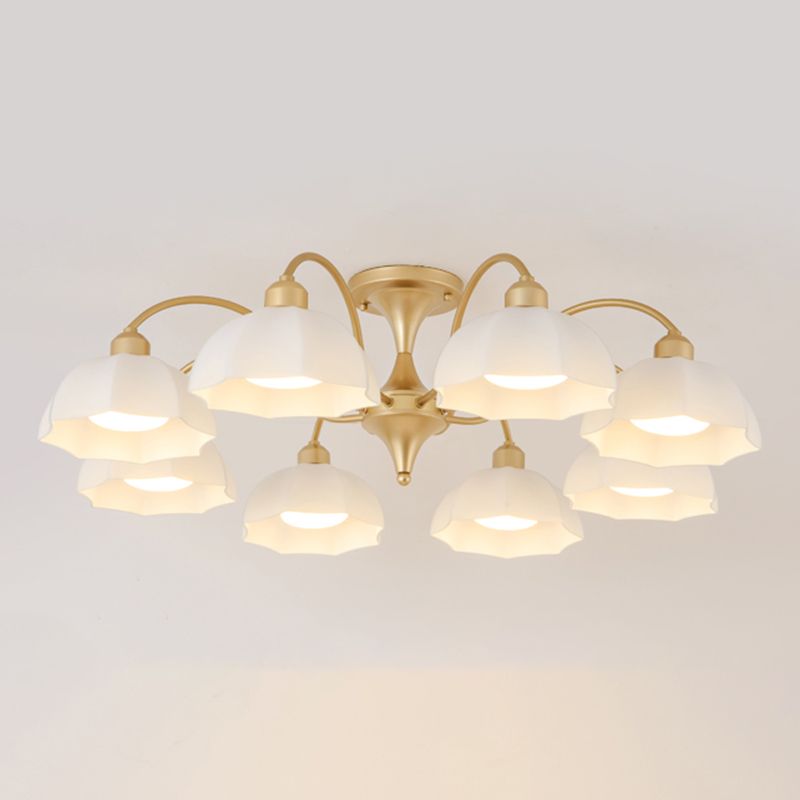 Modern Simple Iron Ceiling Light Dome Shape Ceiling Lamp for Bedroom