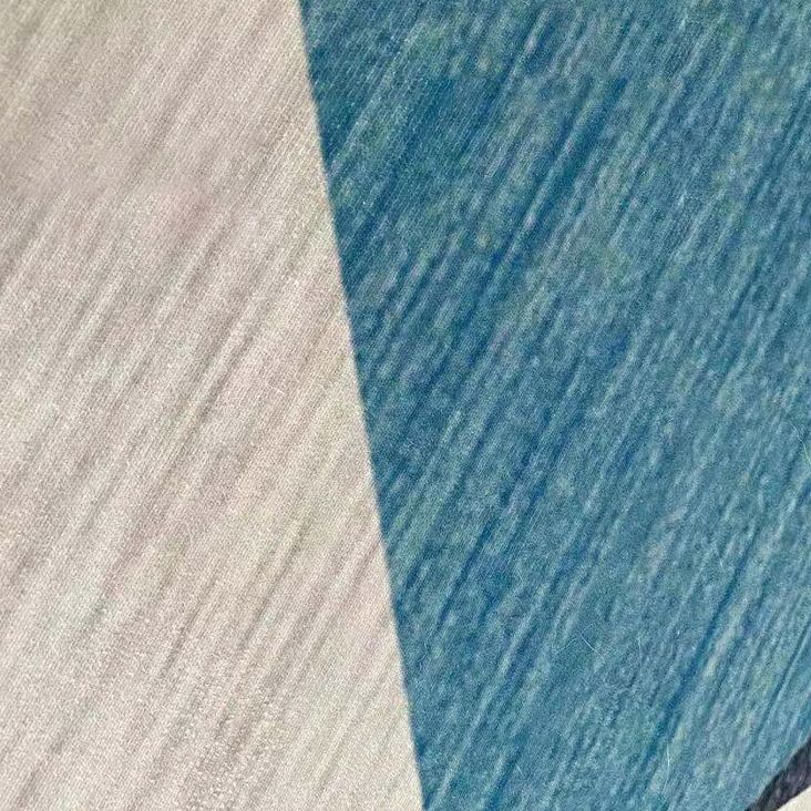 Funky Geometry Design Area Rug Contemporary Comfort Rectangle Rug Polyester Easy Care Anti-Slip Backing Rug for Living Room