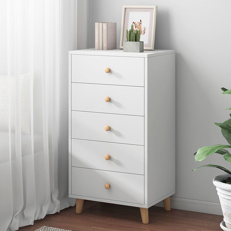 Contemporary Bedroom Chest Wooden Storage Chest with Drawers