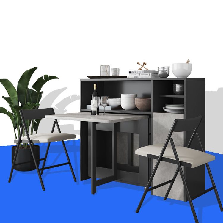 Contemporary Style Folding Dining Table Rectangle Table for Home