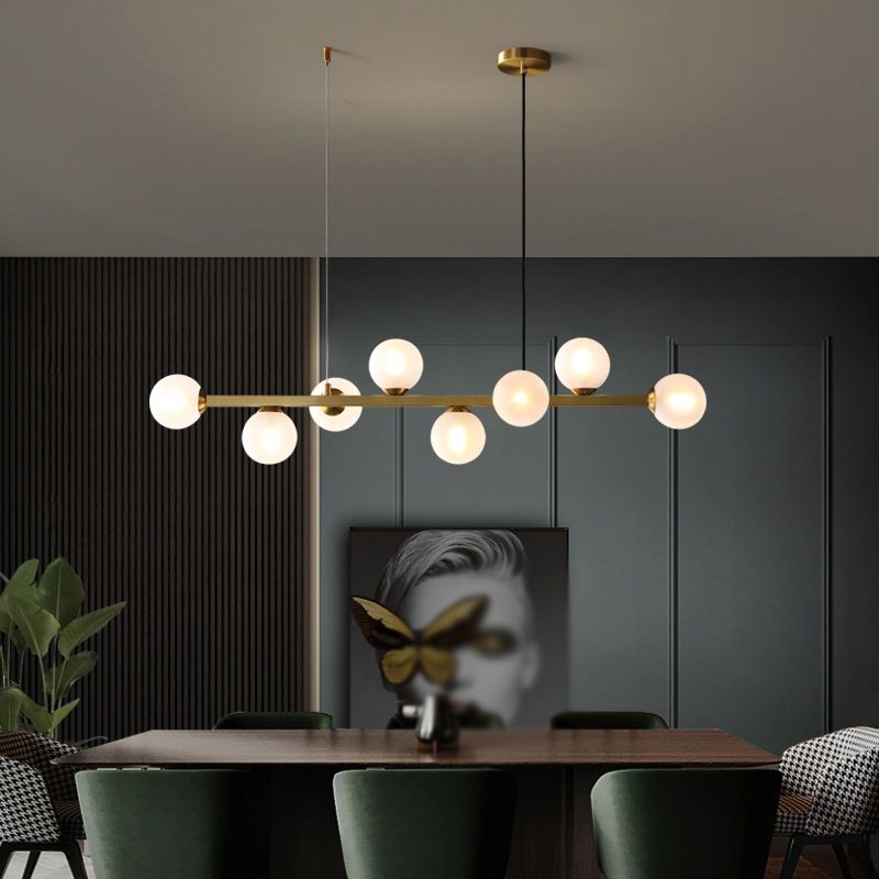 Contemporary Island Light Glass Hanging Light for Dining Room