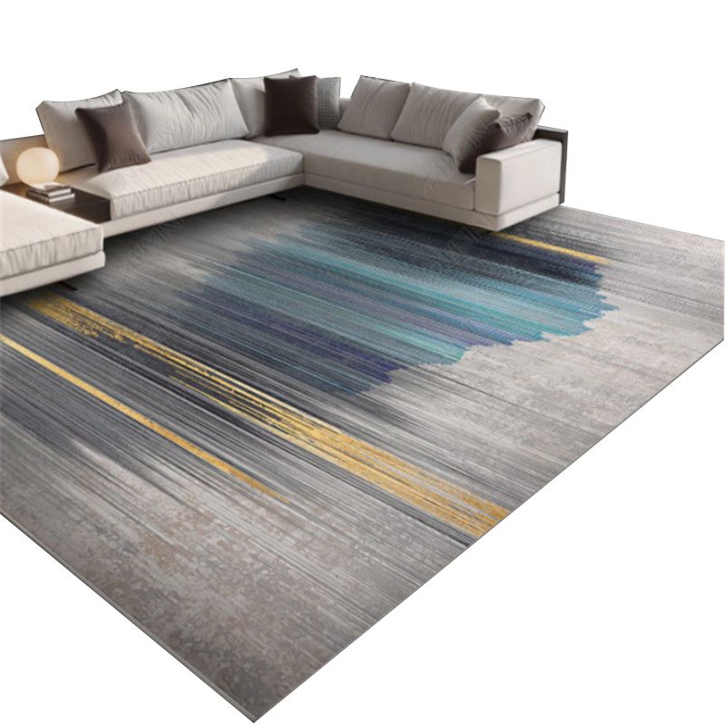Grijs modern tapijt gemengd abstract patroon tapijt vlekbestendig vloerkleed voor woningdecoratie