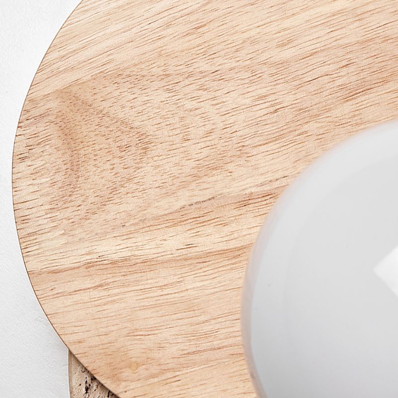 Modern Glass Globe Shade Wall Lighting Fixtures 1-Light Wall Lamp for Dining Room