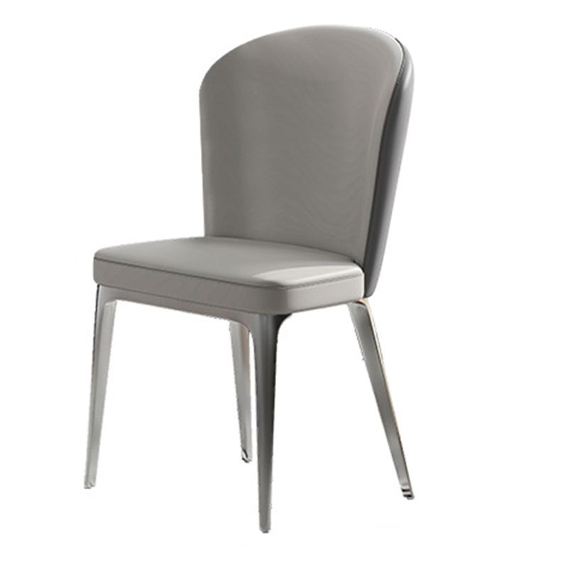 Contemporary Style 1/4/5/7/8 Pieces Dining Chairs Set Rectangle Stone Furniture in White