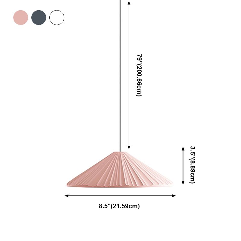 Macaron artistique moderne pendant lampe à la lampe effilée pour les espaces intérieurs