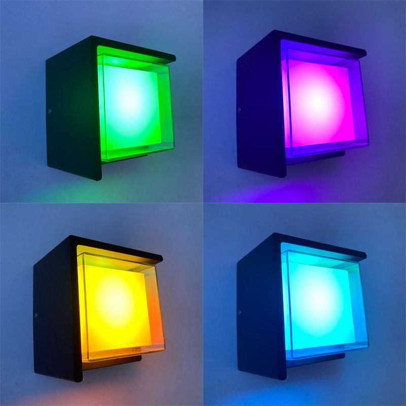 Lámparas de luz geométricas contemporáneas de metal 1 lámparas de pared ligeras