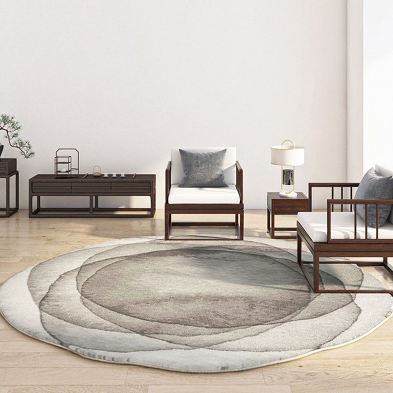 Stylish Tie-Dye Pattern Rug Polyester Area Carpet Non-Slip Backing Area Rug for Home Decor