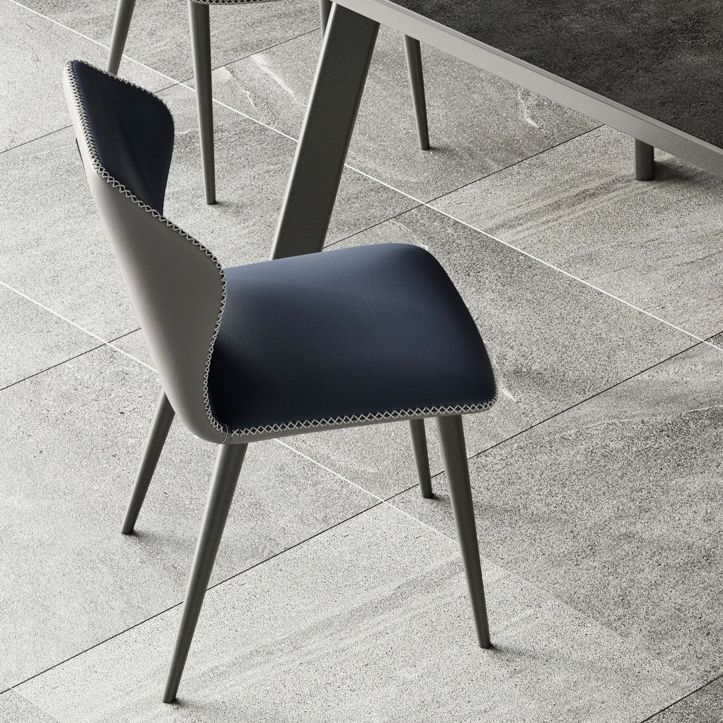 Modern de comedor plegable Juego de piedra sinterizada rectángica con 4 patas base de mesa de cocina formal