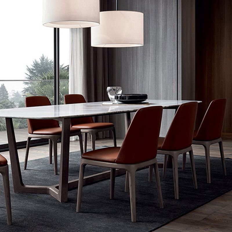 Traditional Chair Wood Solid Back Dining Room Chair for Kitchen