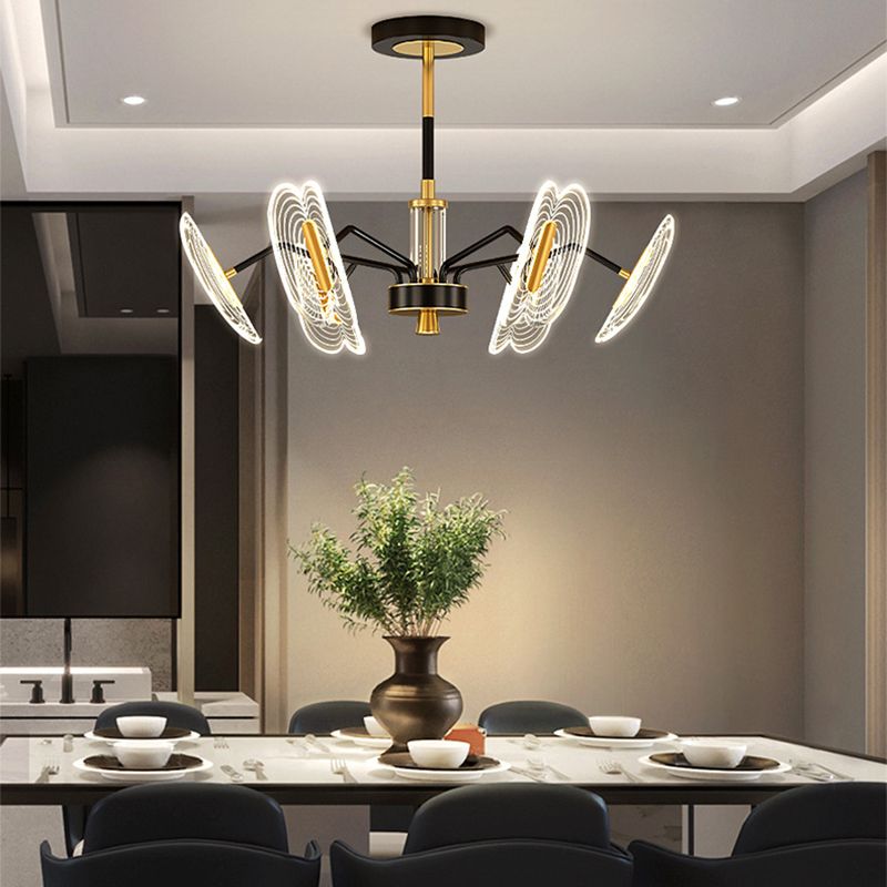 Multi Light Unique Branch Hanging Lights Modern Style Metal Hanging Lighting for Study