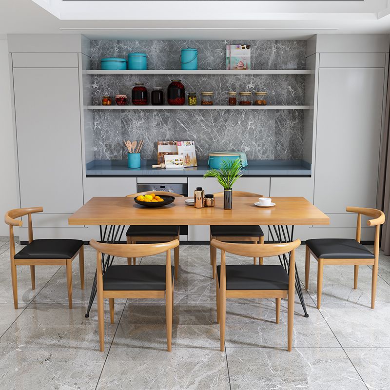 Industrial Wood 1/2/7 Pieces Dining Set Legs Dining Furniture