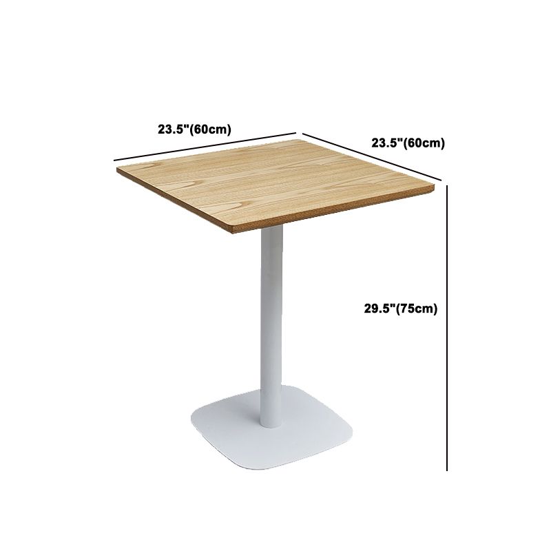 Modern Coffee Shop Dining Table Set  1/4/5 Pieces Solid Wood Dinette Set in Natural