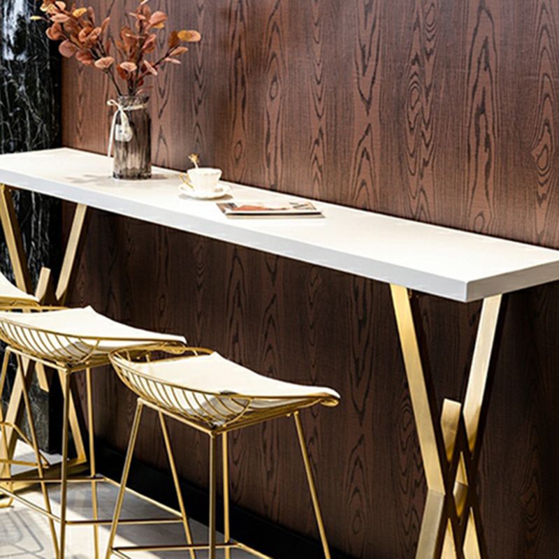 Glam Style Bar Set 1/2/4 Pieces Solid Wood Rectangle Counter Set