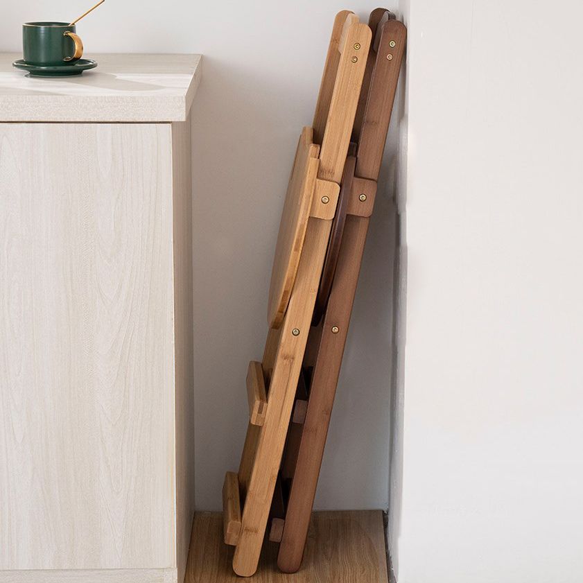 Modern Design Low Back Round Bar Stools for Home Solid Wood Bar Stool with Wood Seat