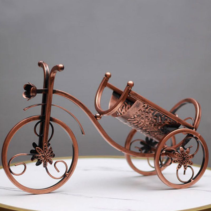 Countertop Wine Rack Glam Metal Wine Bottle Rack for Dining Room