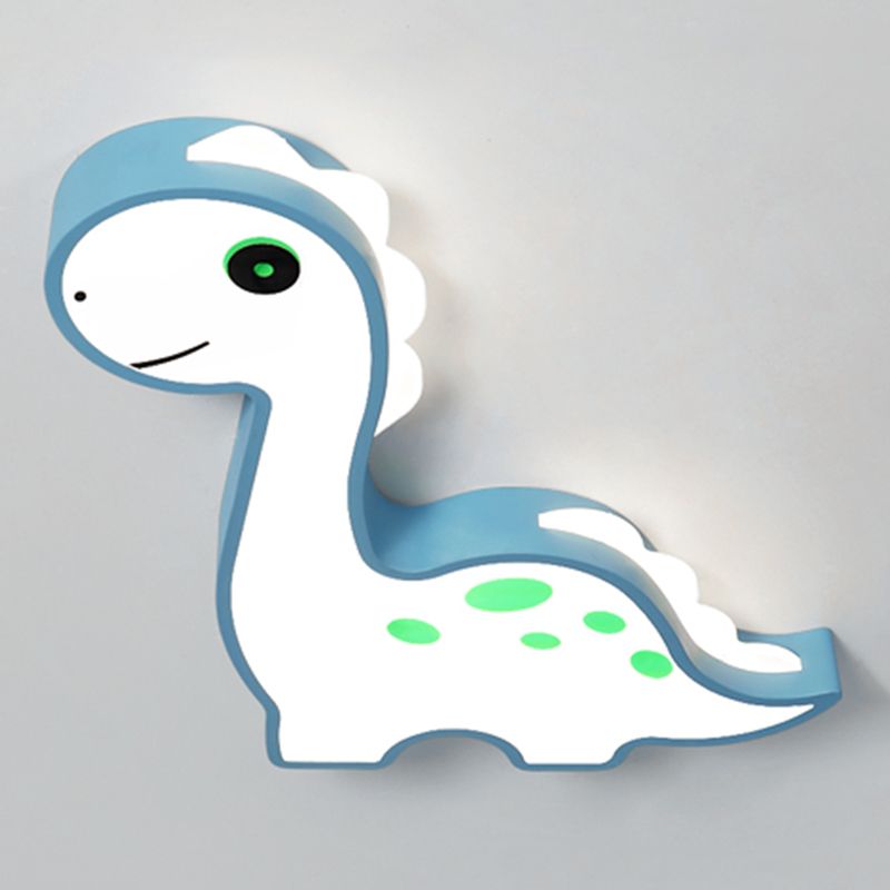Dinosaur Shape LED Ceiling Lamp Modern Iron 1 Light Flush Mount for Children's Room