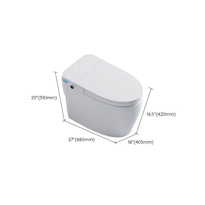 Modern Toilet Bowl Siphon Jet Skirted Toilet with Soft-Close Seat for Bathroom