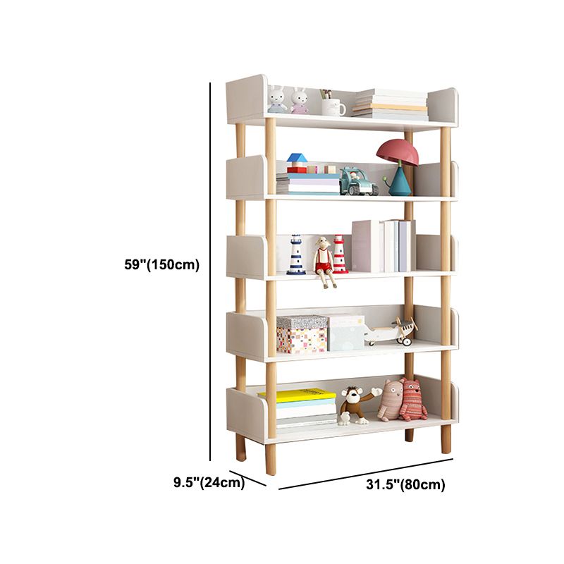Modern & Contemporary Bookshelf Vertical Shelf Bookcase for Study Room