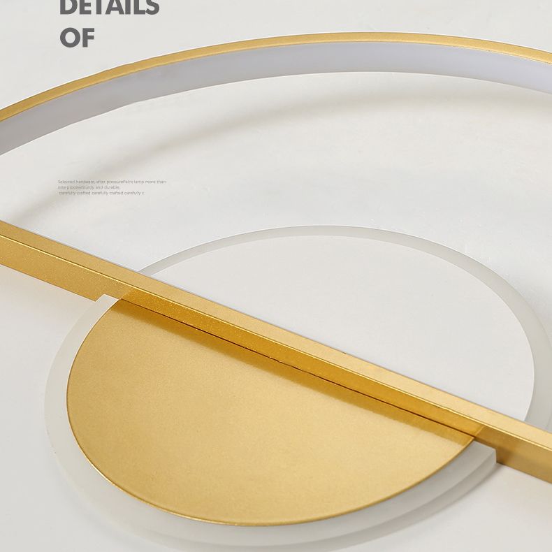 Minimalisme LED LED Ceiling Light Post-moderne Acrylique Shade Flush-mount Lamp for Study Room Dining Room