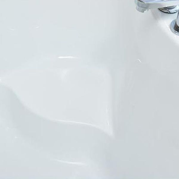 Modern Home Acrylic Bathtub White Corner Bath Tub with Seat Included