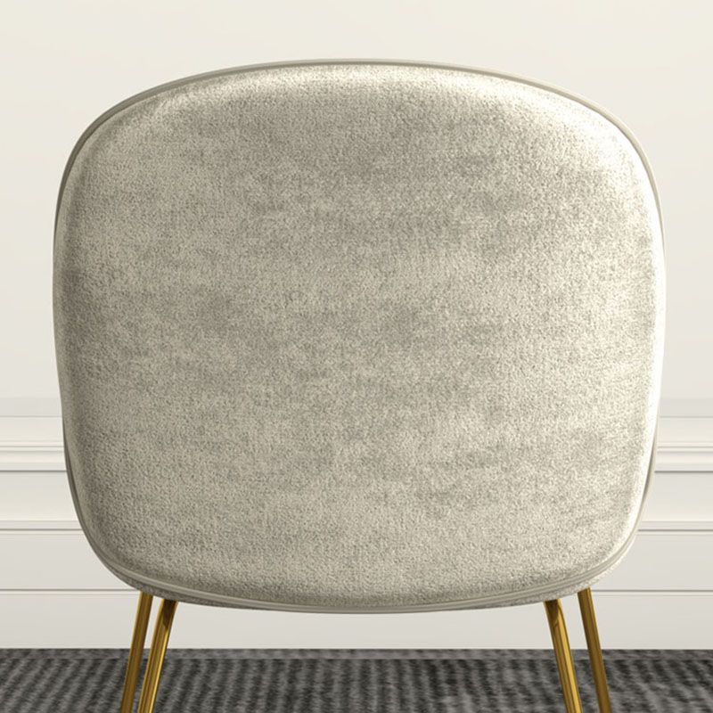 Silla lateral de comedor de tela de estilo nórdico, silla con respaldo sólido sin brazos para uso doméstico