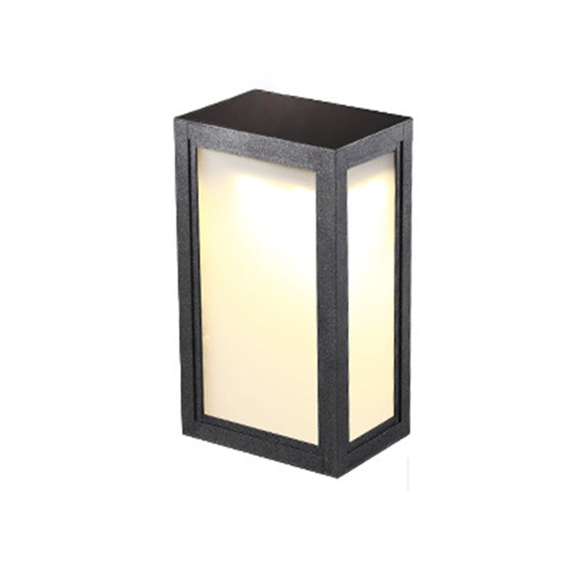 Modern Metal Wall Sconce Geometric Shape Wall Light with Silicone Shade for Living Room