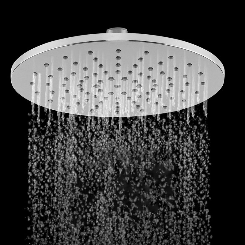 Ceiling and Wall Mounted Shower Head Combo Round Chrome Spray Head