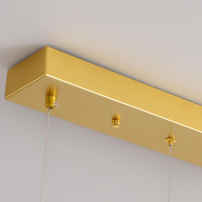 2-Light Modern Island Lighting Golden/Black/White LED Ceiling Light for Bedroom