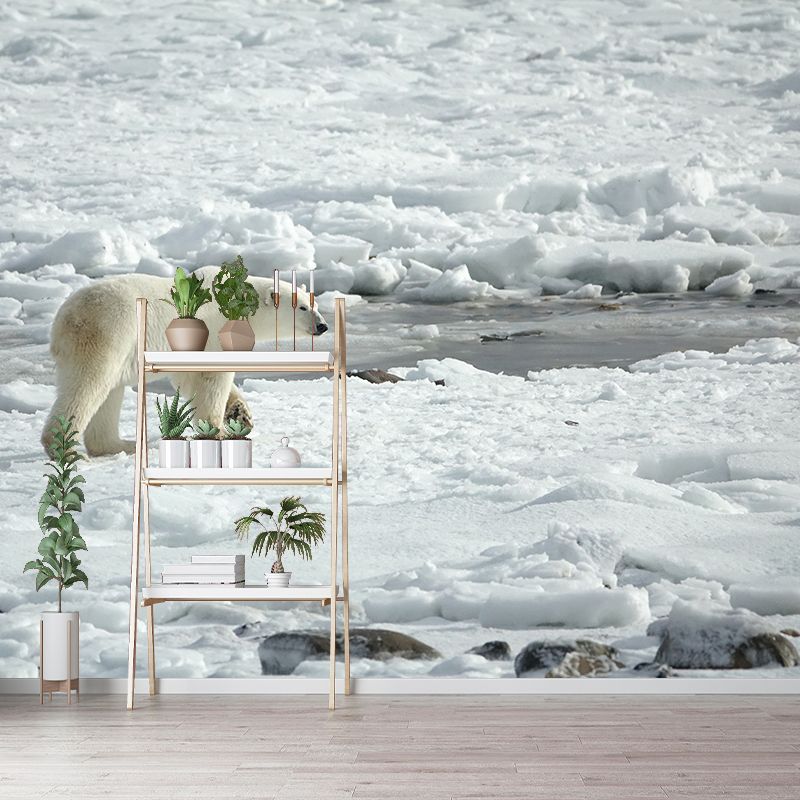 Beer Animal Moisture Resistant Wall Covering for Living Room, Personalized Size