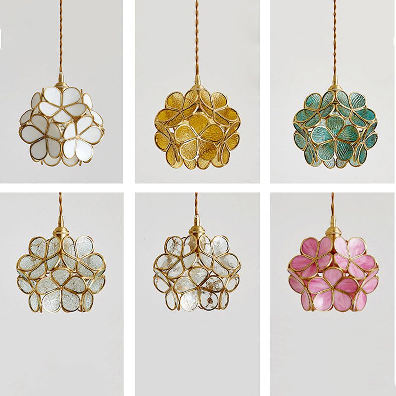 LED contemporain suspendu aux fleurs en forme de fleur