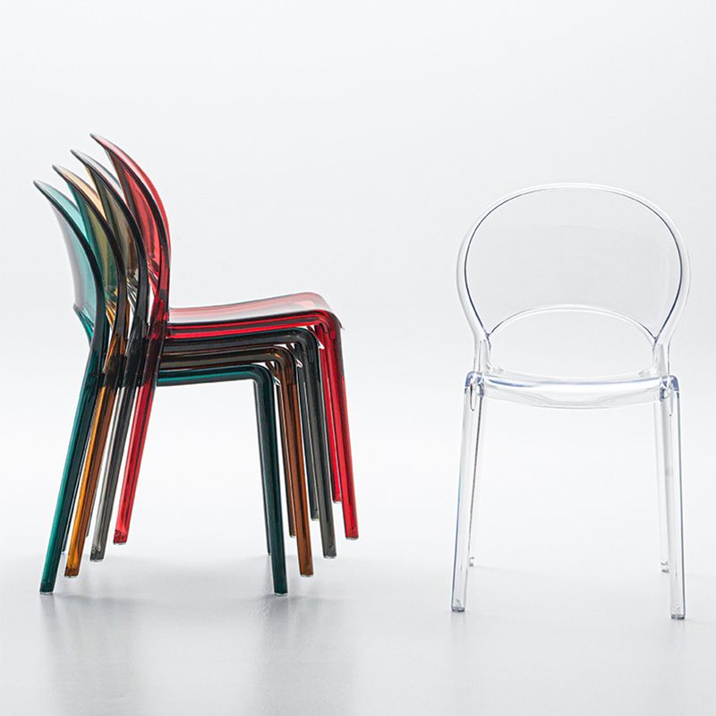 Nordic Style Colorful Side Chair Plastic Side Dining Chair for Home Use