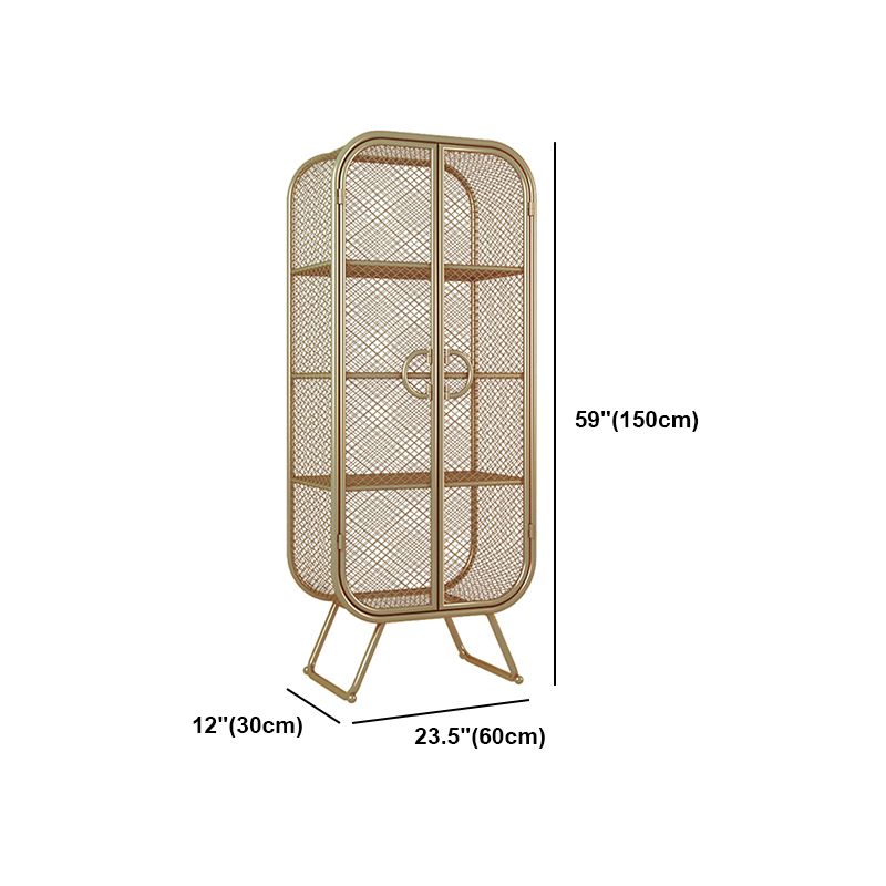 Libreria in stile glam di libreria chiusa per la sala da studio