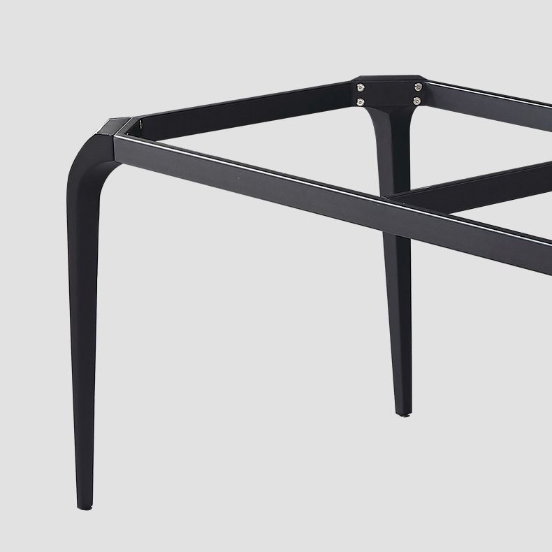 Rectangle 4 Legs Industrial Table Sintered Stone Fixed Table for Kitchen