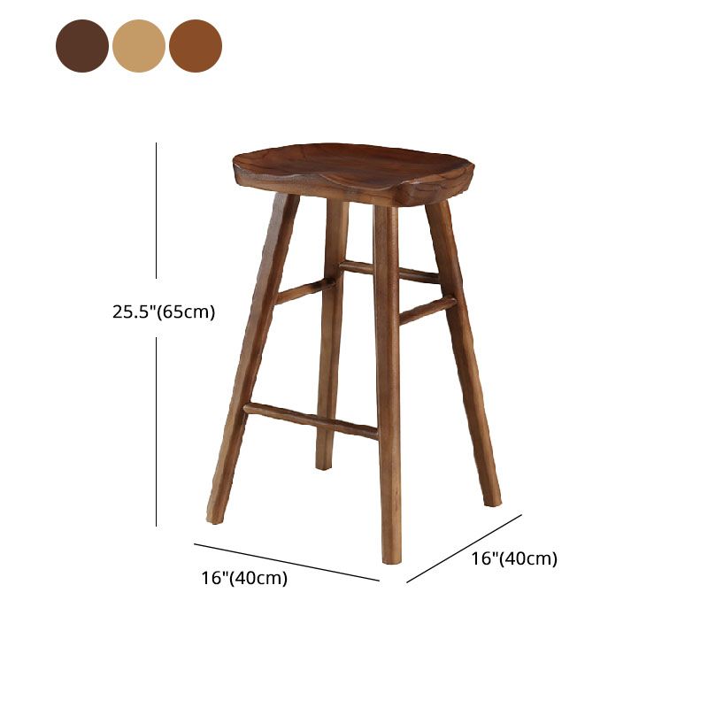 Barhocker im Industriestil, Holzbeine, Sattelsitz, Barhocker für Restaurantbar