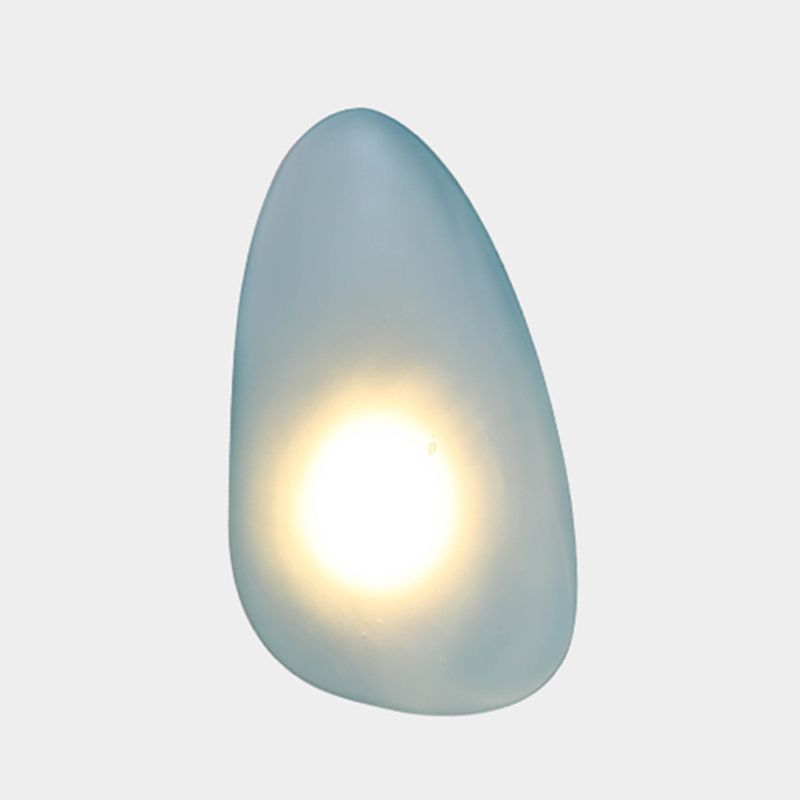 Simple Glass Sconce Light Fixtures One Head Modern Geometric Wall Lamp for Bedroom