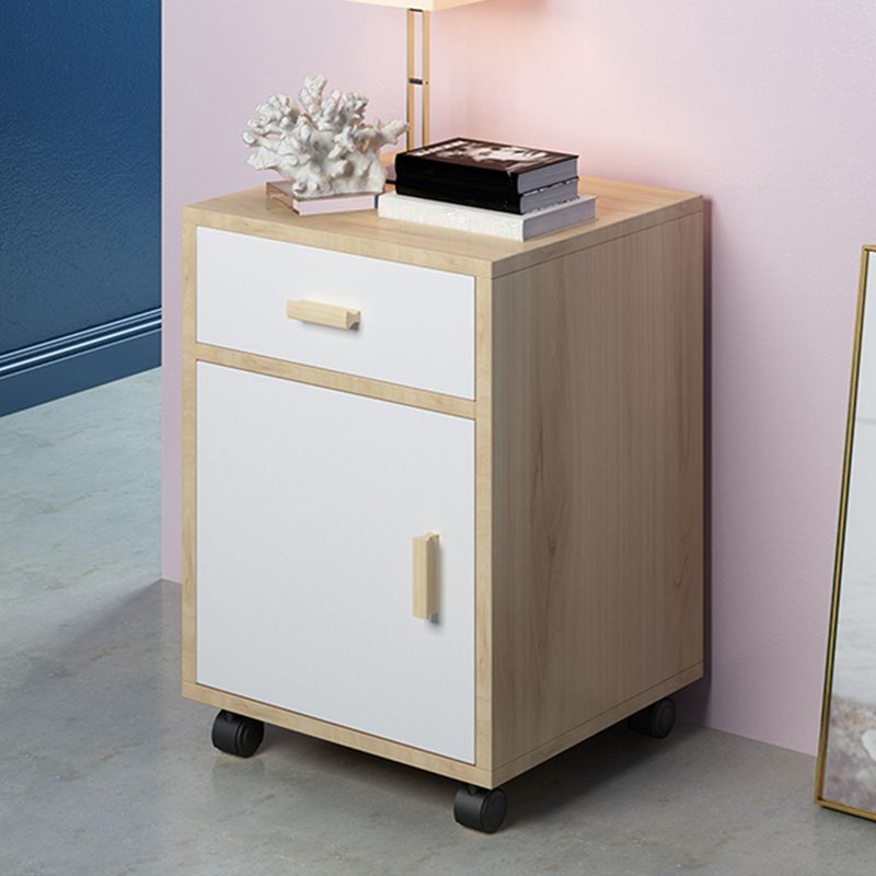 Wooden Accent Cabinet with Drawers Contemporary Side Cabinet